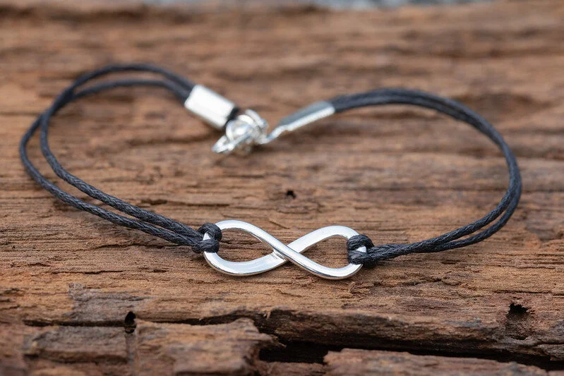 Infinity cord bracelet sale